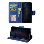 Wholesale Tuff Flip PU Leather Simple Wallet Case for Samsung Galaxy A71 5G (Navy Blue)
